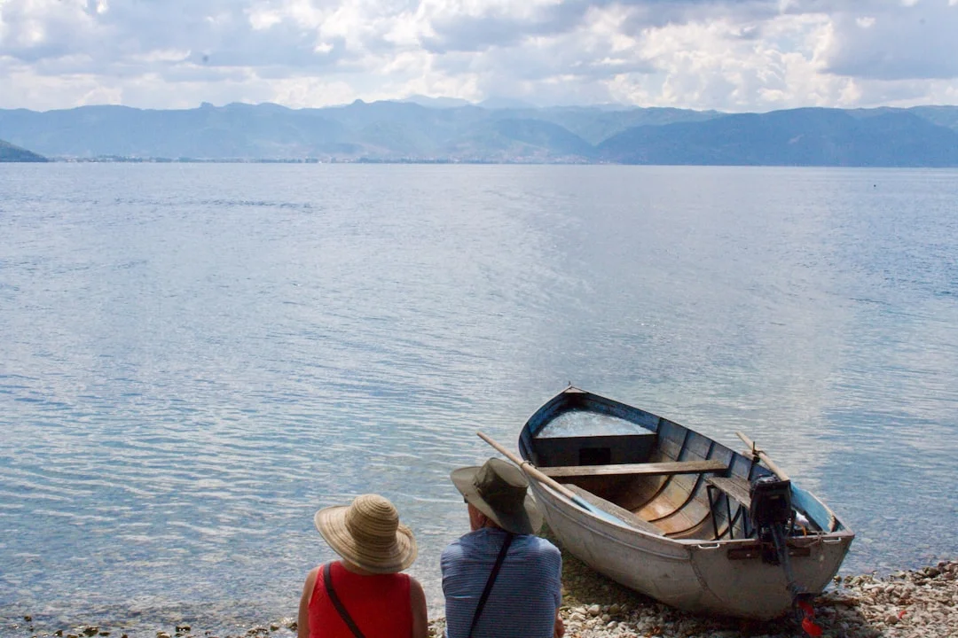 Relaxing by Ohrid Lake