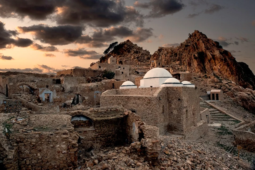 A hidden secret, Abandoned Berber village, ruins of Zriba Olia, Zaghouan, Tunisia