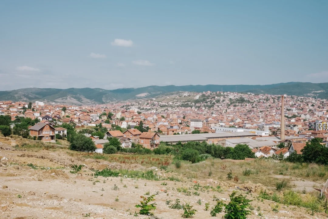 A view of Kosovo's capital Pristina in summer.