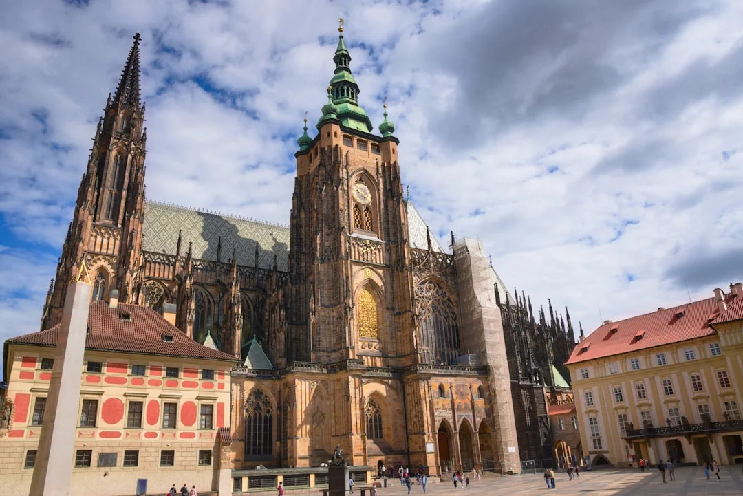 The Saint Vitus Cathedral in the castle of prague.